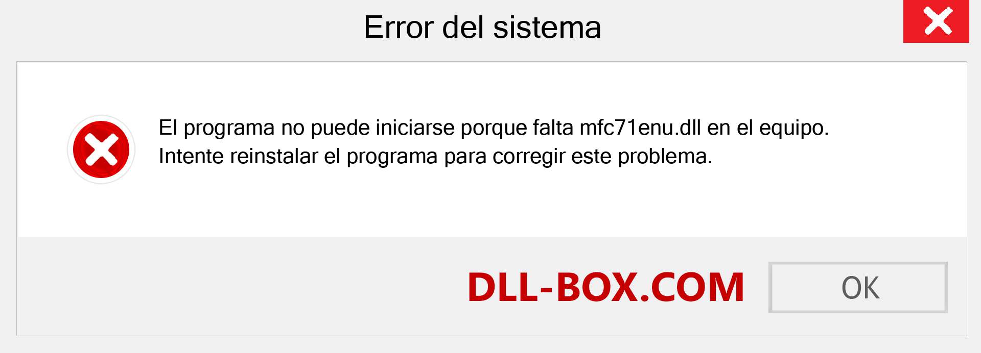 ¿Falta el archivo mfc71enu.dll ?. Descargar para Windows 7, 8, 10 - Corregir mfc71enu dll Missing Error en Windows, fotos, imágenes